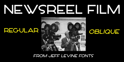 Newsreel Film JNL Font Poster 1