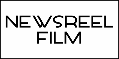 Newsreel Film JNL Font Poster 2