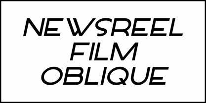 Newsreel Film JNL Font Poster 4