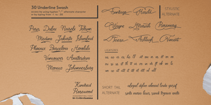 Kindred Rosewood Font Poster 5