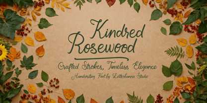 Kindred Rosewood Font Poster 1