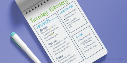 Skriva Narrow Font Poster 4