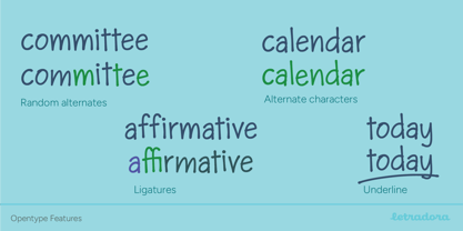 Skriva Narrow Font Poster 5