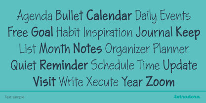 Skriva Narrow Font Poster 3