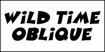 Wild Time JNL Font Poster 4