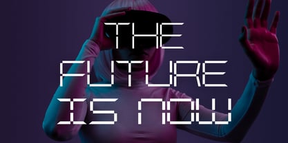 Digitrone Font Poster 12