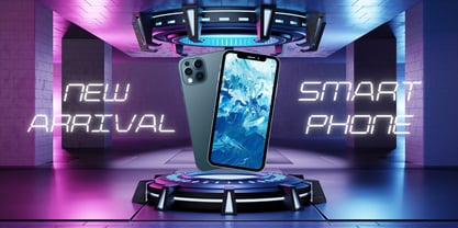 Digitrone Font Poster 10