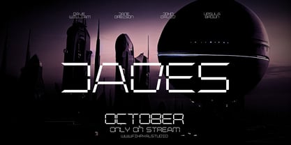 Digitrone Font Poster 4