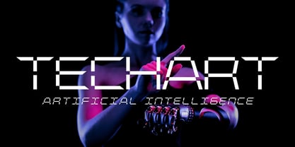 Digitrone Font Poster 8