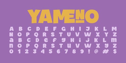 Yameno Font Poster 2