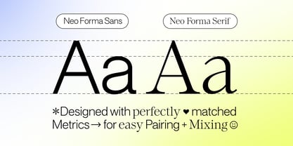 Neo Forma Font Poster 2