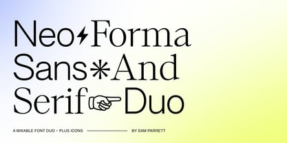 Neo Forma Font Poster 1