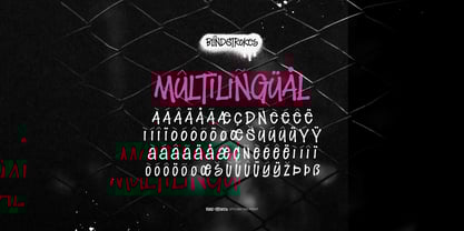 Blind Strokes Font Poster 7