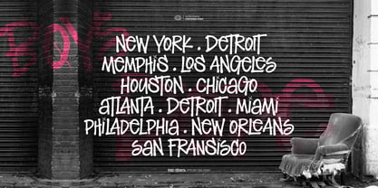 Blind Strokes Font Poster 3