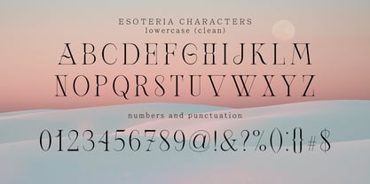 Esoteria Decorative Font Poster 6