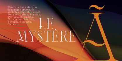 Esoteria Decorative Font Poster 8