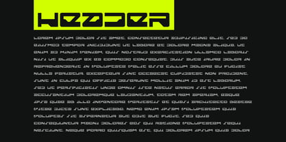 Cylon Font Poster 5