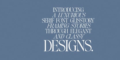 Glisstory Font Poster 8