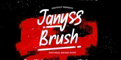 Janyss Brush Font Poster 1