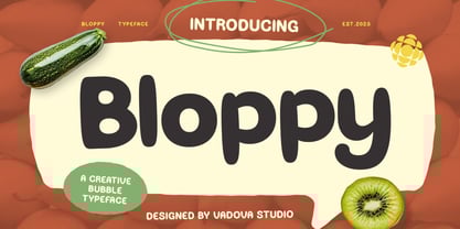 Bloppy Font Poster 1