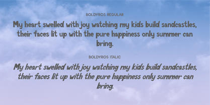 CF Boldyros Font Poster 9