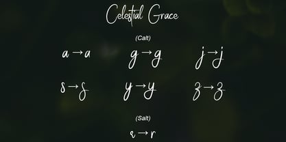 Celsetial Grace Font Poster 7