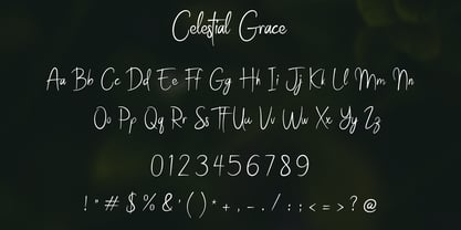 Celsetial Grace Font Poster 6