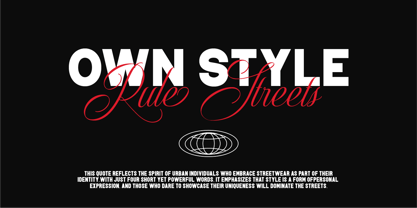 Urbantrio Rebelink Font Poster 4