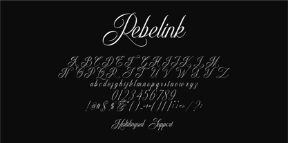 Urbantrio Rebelink Font Poster 10
