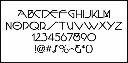 Classic Nouveau JNL Font Poster 3