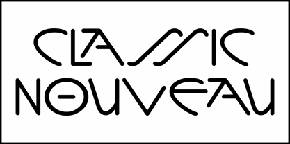 Classic Nouveau JNL Font Poster 2