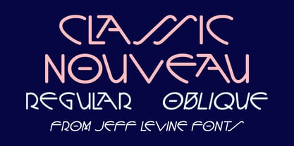 Classic Nouveau JNL Font Poster 1
