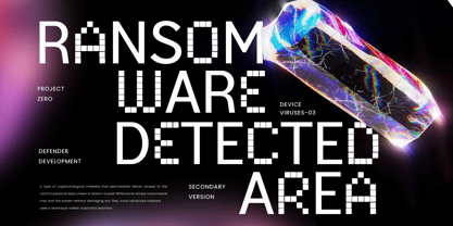 Pixely Font Poster 10