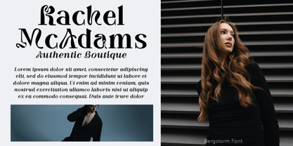 Bergstorm Font Poster 3