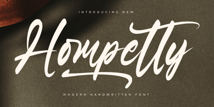Hompetty Font Poster 1