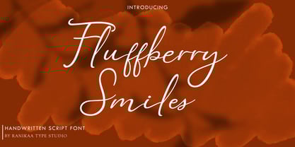 Fluffyberry Smiles Font Poster 1