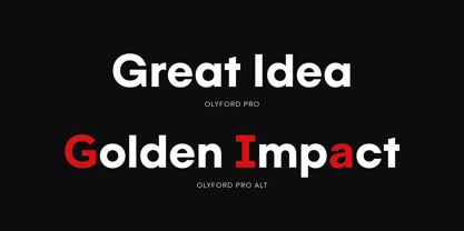 Olyford Pro Font Poster 4