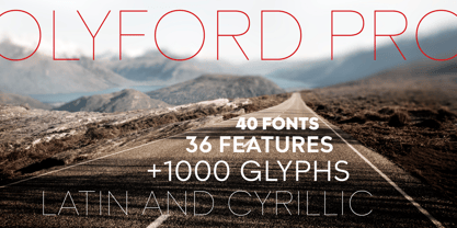 Olyford Pro Font Poster 3