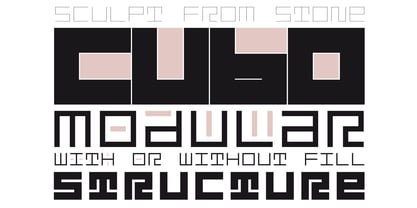 Cubo Font Poster 8
