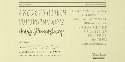 Celestial Riviera Font Poster 3