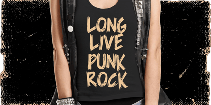 Rock Scrawl Font Poster 2