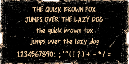 Rock Scrawl Font Poster 4