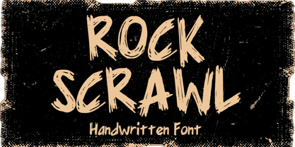 Rock Scrawl Font Poster 1