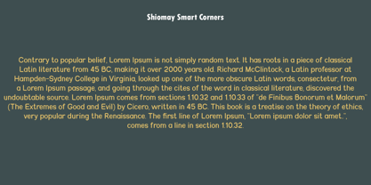 Shiomay Font Poster 5