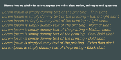 Shiomay Font Poster 3