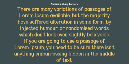 Shiomay Font Poster 6