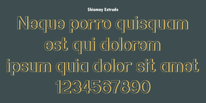 Shiomay Font Poster 4