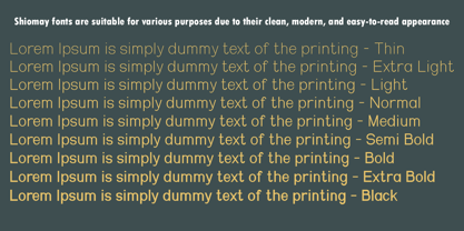 Shiomay Font Poster 2