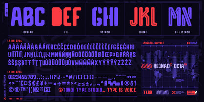 Reqnad Octa Font Poster 3