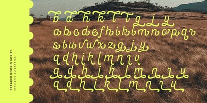 Breaker Rockin Font Poster 7